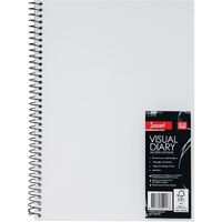 VISUAL ART DIARY A3 60 SHEET 110GSM CLEAR POLYPROPYLENE COVER