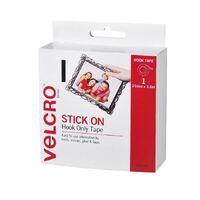 VELCRO STRIP HOOK ONLY 20MM X 3.6M ROLL