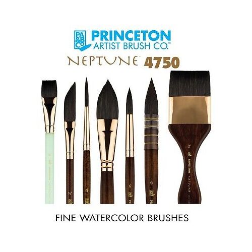 PRINCETON NEPTUNE SYNTHETIC SHORT HANDLE BRUSHES - Princeton